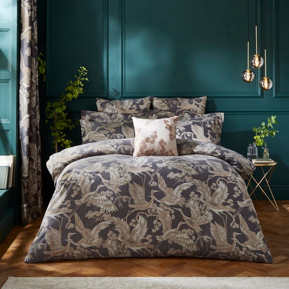 Dorma Gilded Crane Duvet Cover & Pillowcase Set - image 1