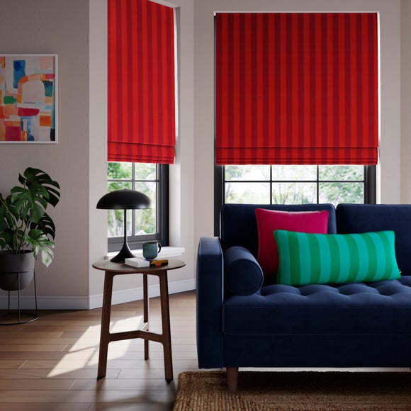 Elements Velvet Stripe Made to Measure Roman Blind - image 1