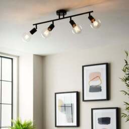 Elements Koppla 4 Light Semi Flush Spotlight Bar - thumbnail 3