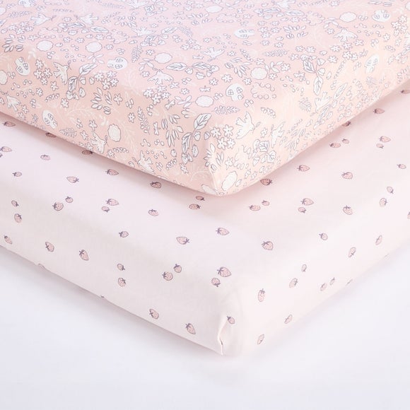 Tutti Bambini Pack of 2 Tiny Tails Fitted Sheets - image 1