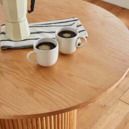 Amari 6 Seater Oval Dining Table, Ash Brown - thumbnail 3