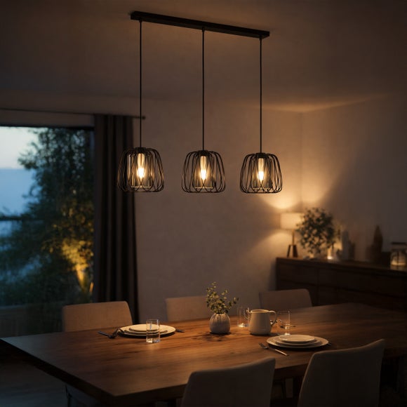 EGLO Floresta 3 Light Adjustable Diner Ceiling Light - image 1