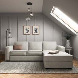 Claude Tonal Chenille Corner Chaise Sofa - thumbnail 1