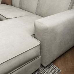 Claude Tonal Chenille Corner Chaise Sofa - thumbnail 3