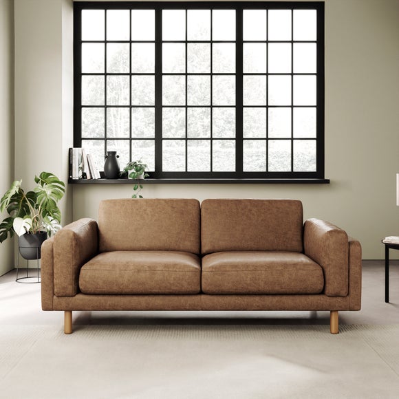 Newton Arizona Faux Leather 3 Seater - image 1