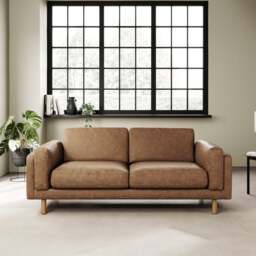 Newton Arizona Faux Leather 3 Seater
