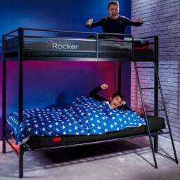 X Rocker Stronghold Gaming High-Sleeper with Futon Cushion - thumbnail 3