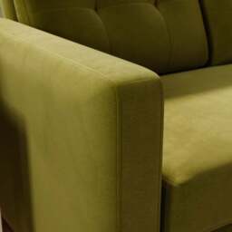 Barker Velvet 2 Seater Trundle Sofa Bed - thumbnail 4