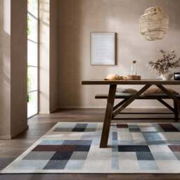 Regalis Geometric Washable Rug - thumbnail 1
