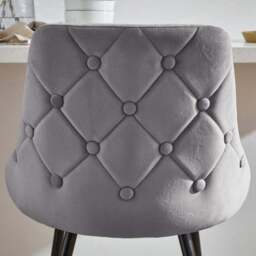 Ariana Bar Stool, Velvet - thumbnail 3