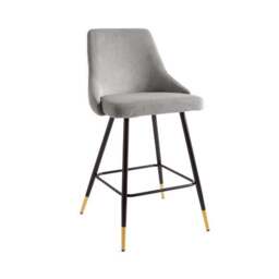 Ariana Bar Stool, Velvet - thumbnail 6