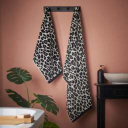 Leopard Print Cotton Towel - thumbnail 1