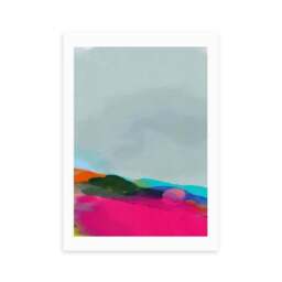 East End Prints Red Poppies Field Abstract III Framed Print - thumbnail 2