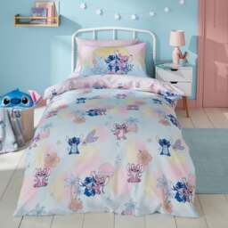 Disney Stitch Ombre 100% Cotton Duvet Cover & Pillowcase Set - thumbnail 1