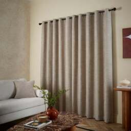 Two Tone Chenille Eyelet Curtains - thumbnail 4