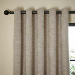 Two Tone Chenille Eyelet Curtains - thumbnail 1