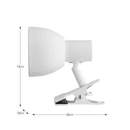 Imi Metal Adjustable Clip-On Task Table Lamp - thumbnail 6