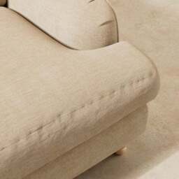 Arthur Linen Chenille Snuggle Chair - thumbnail 2