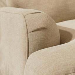 Arthur Linen Chenille Snuggle Chair - thumbnail 3