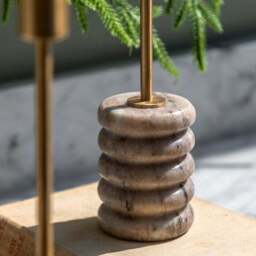 Cedar & Sage Set of 2 Novi Marble Candlestick Holders - thumbnail 2