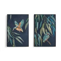 Set of 2 Kingfisher Framed Canvases - thumbnail 6
