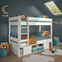 Uno Bunk Bed With Under Bed Storage Pine - thumbnail 2