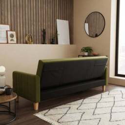 Harlow Velvet Storage Double Sofa Bed - thumbnail 3