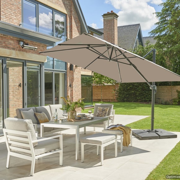 3m Executive Taupe Cantilever Parasol