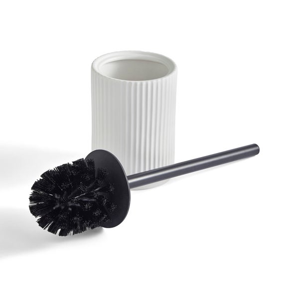 Ceramic Ribbed Toilet Brush - image 1