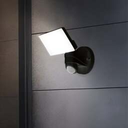 EGLO Pagino LED Indoor Outdoor Sensor Wall Spotlight - thumbnail 1