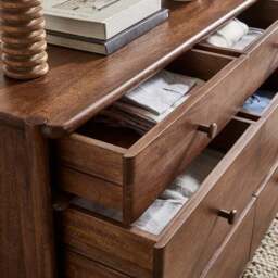 Elma 6 Drawer Chest, Mango Wood - thumbnail 3