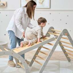 Tutti Bambini Scala Montessori 3 in 1 Pikler Climbing Frame with Climbing Wall - thumbnail 3