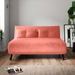 Phoebe Velvet Double Sofa Bed - thumbnail 1