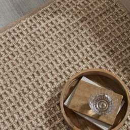 Wyatt Wool Textured Check Rug - thumbnail 6