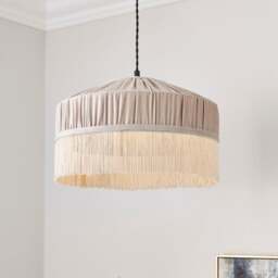 Alessia Velvet Pleated Lamp Shade - thumbnail 1