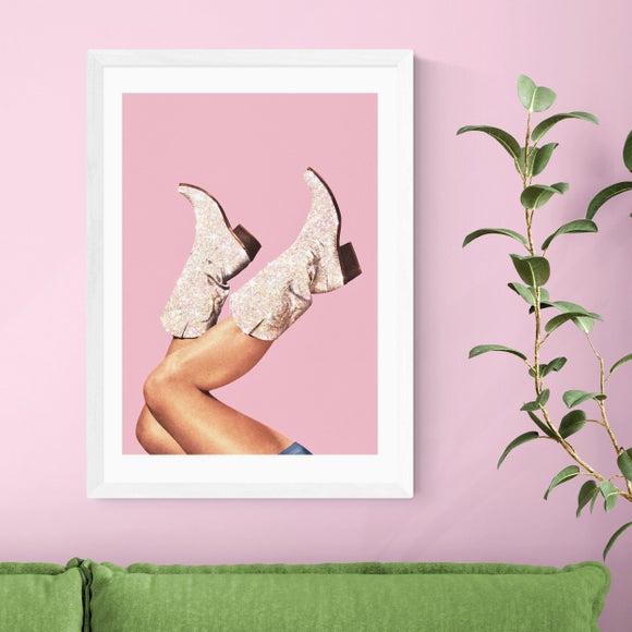 East End Prints These Boots Glitter Print - image 1
