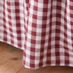Portloe Woven Gingham 100% Cotton Frilled Valance - thumbnail 6