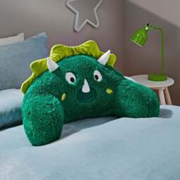 Dunelm 3d Green Dinosaur Cuddle Cushion, 45cm X 30cm 40cm Green