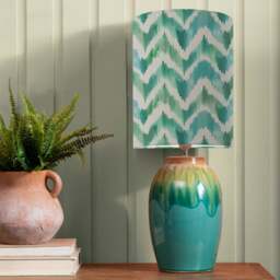 Eucalyptus Table Lamp with Savh Shade - thumbnail 1