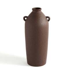 Tall Stone Bottle Vase with Handles - thumbnail 3