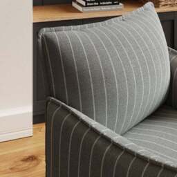 Rylee Brushed Pinstripe Occasional Armchair - thumbnail 4