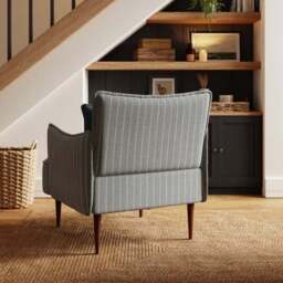 Rylee Brushed Pinstripe Occasional Armchair - thumbnail 2