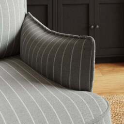 Rylee Brushed Pinstripe Occasional Armchair - thumbnail 3