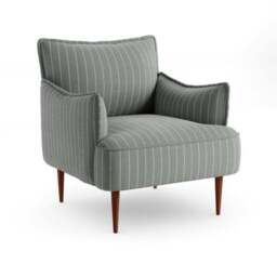 Rylee Brushed Pinstripe Occasional Armchair - thumbnail 6