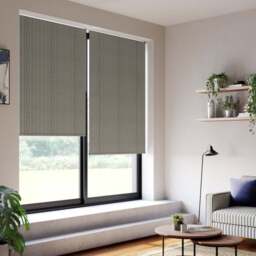 Linford Stripe Fire Retardant Daylight Made to Measure Roller Blind - thumbnail 3