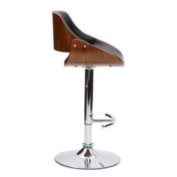 Trento Adjustable Height Bar Stool, Faux Leather - thumbnail 3