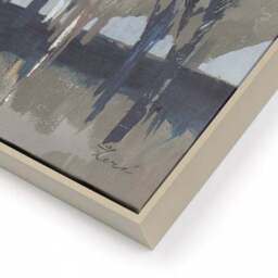 Silver Birch Blues by A Lera Framed Canvas - thumbnail 3