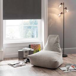 Kid's Bristol Grey Bean Bag Chair - thumbnail 1