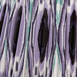 Izara Ikat Patterned Gathered Tapered Lamp Shade - thumbnail 5