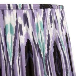 Izara Ikat Patterned Gathered Tapered Lamp Shade - thumbnail 4